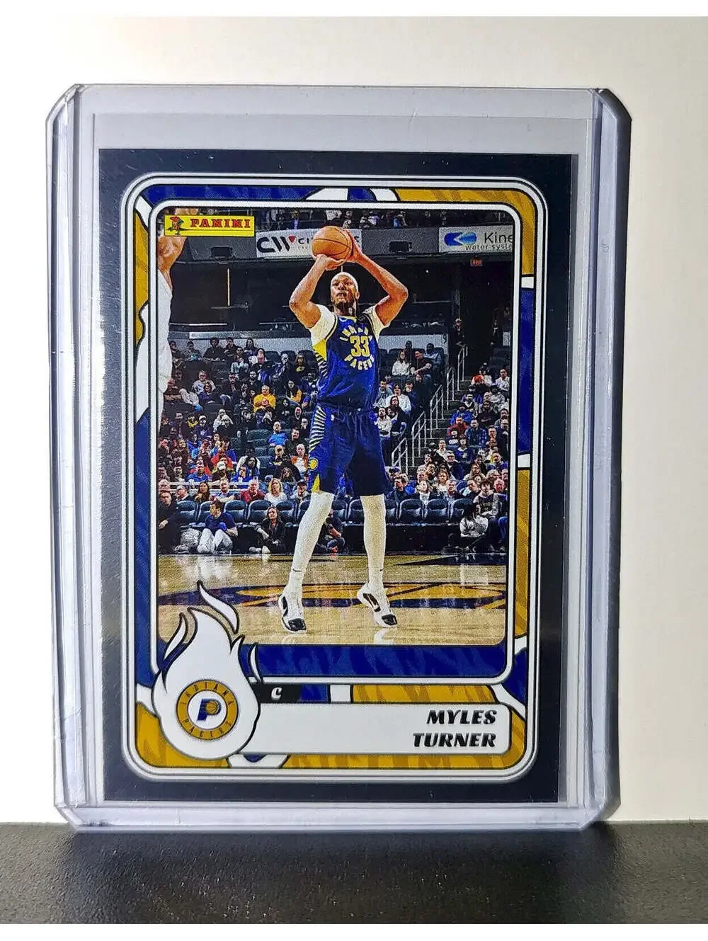 Myles Turner 2024-25 Panini NBA #32 Foil Sticker Card Indiana Pacers